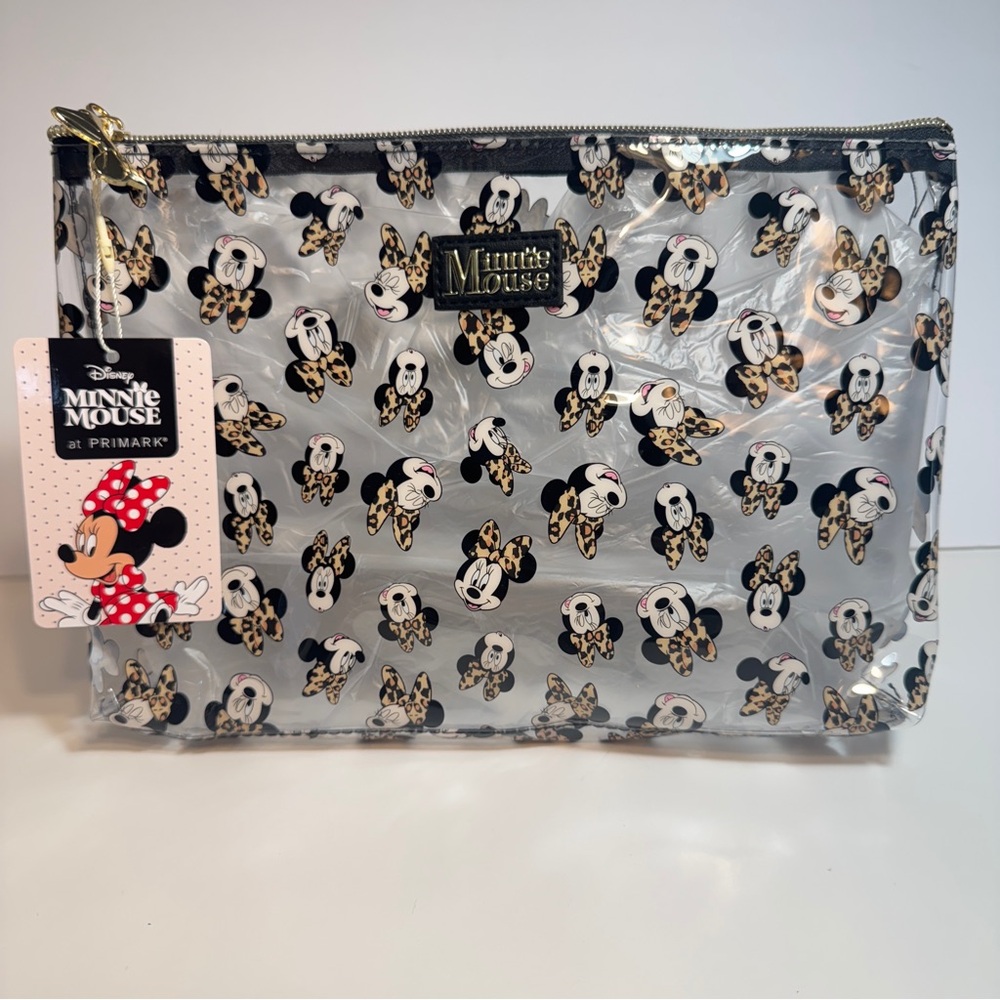 NWT. Disney Primark Minnie Mouse makeup cosmetic or toiletries bag.